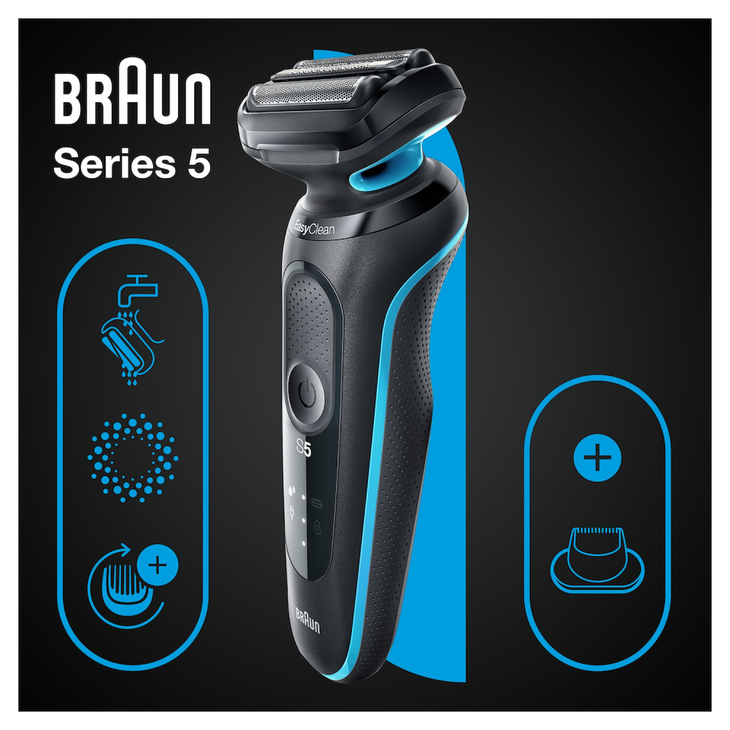 RASOI BRAUN 51-N1200S RASOIO RIC. LAVABILE WEY&DRY AUTOSENSE