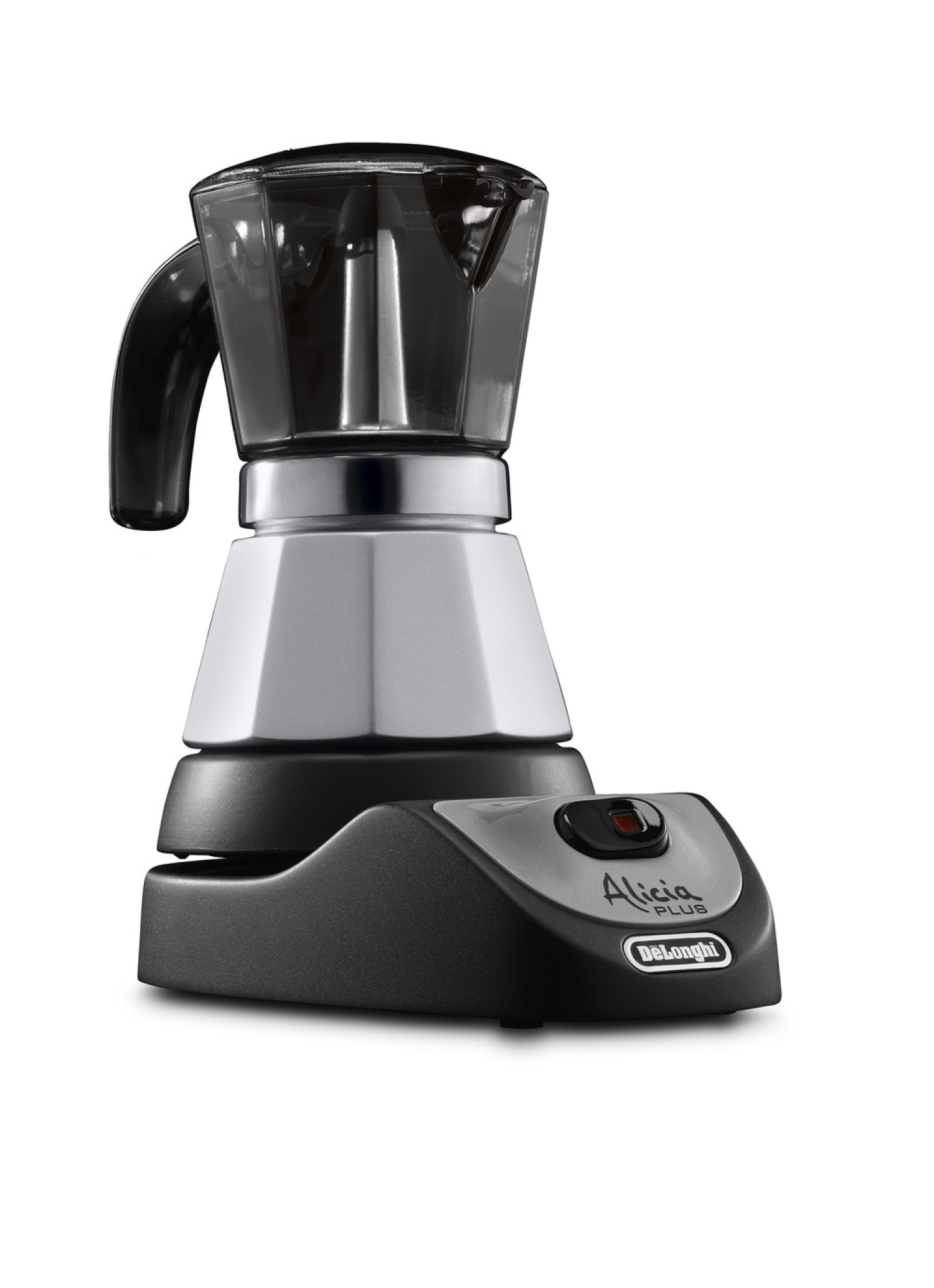 MACCHINE DA CAFFE' DE LONGHI EMKM4B MOKA EL 4/2 CAFFE'ALICIA SILVER SPEGN.