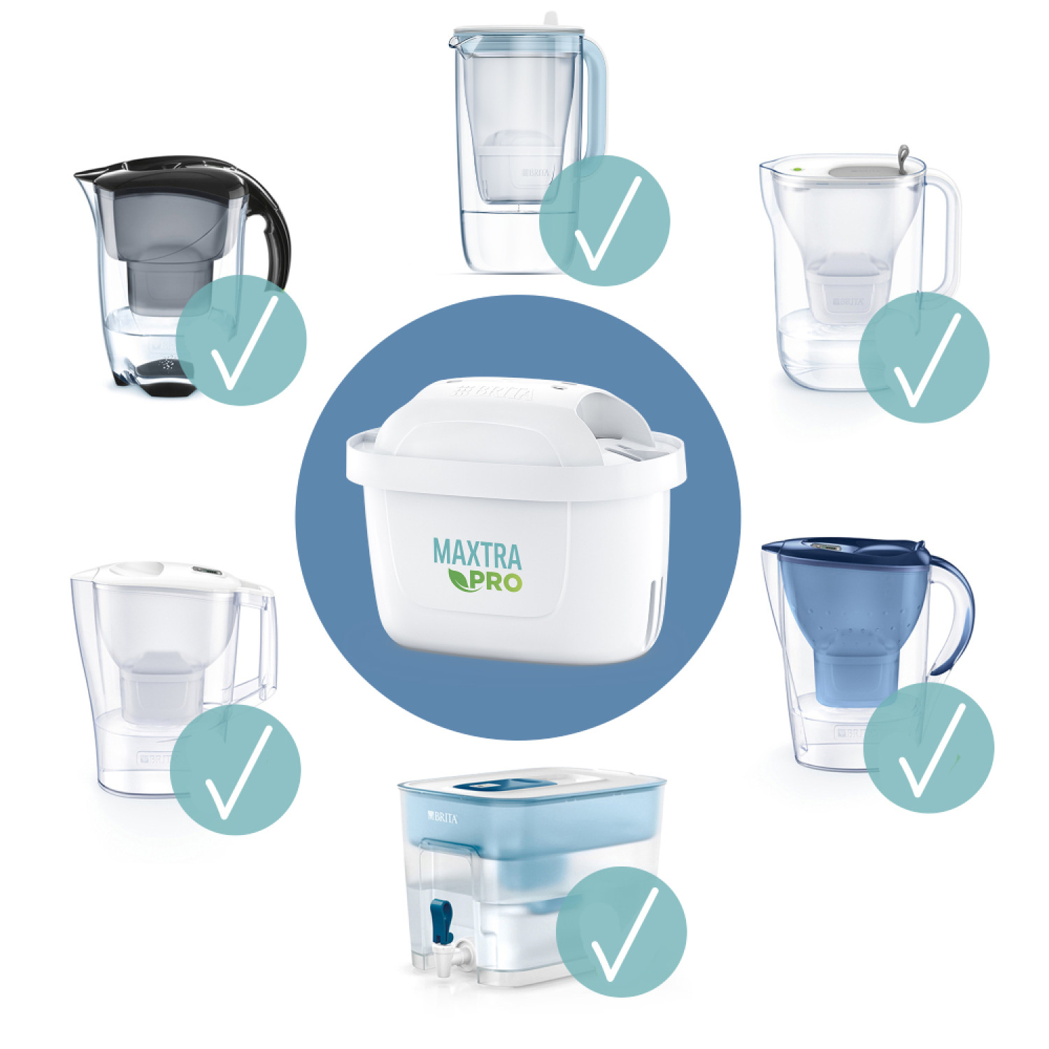 Brita Maxtra Pro All-in-1 Ricambio filtro per acqua 2 pz MAXTRAPROPACK2 -  Accessori Cucina-Preparazione-Cottura 