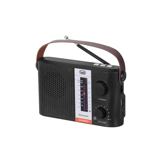 Radio Portatile Stereo Usb Bluetooth Mp3 microSD Ricaricabile Solare Mini  AM FM